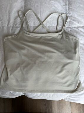 Plus size 1x Under Armour Bone off-white Strappy crossback Tank